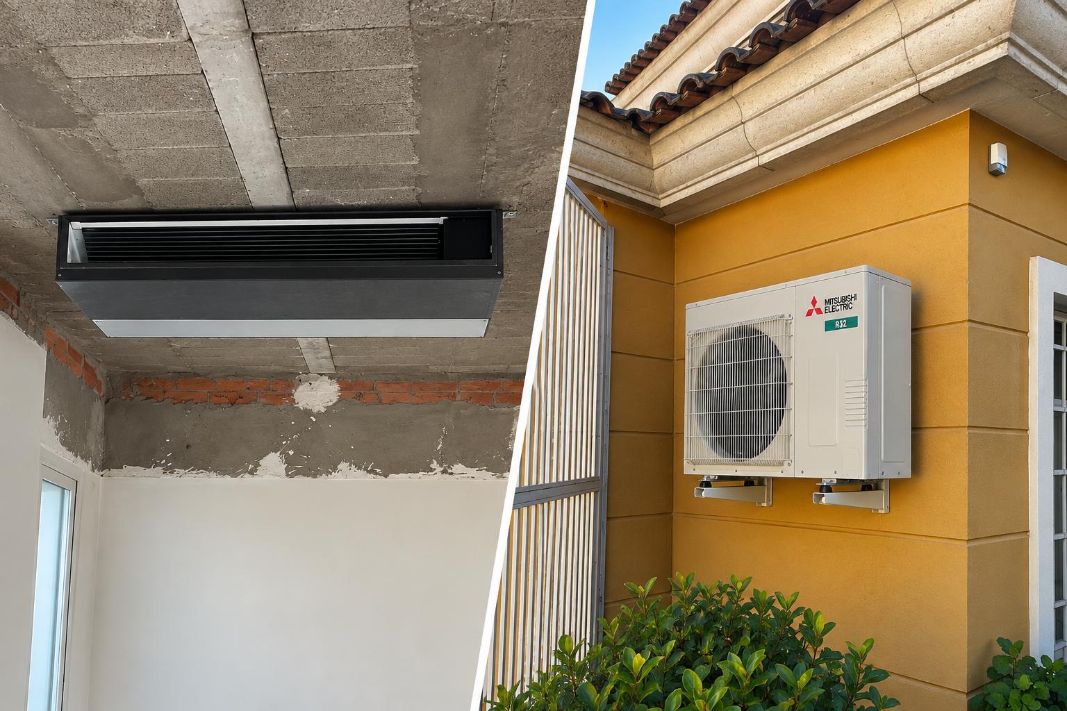 Instalación ClimaDurá de climatización por conductos Mitsubishi Electric
